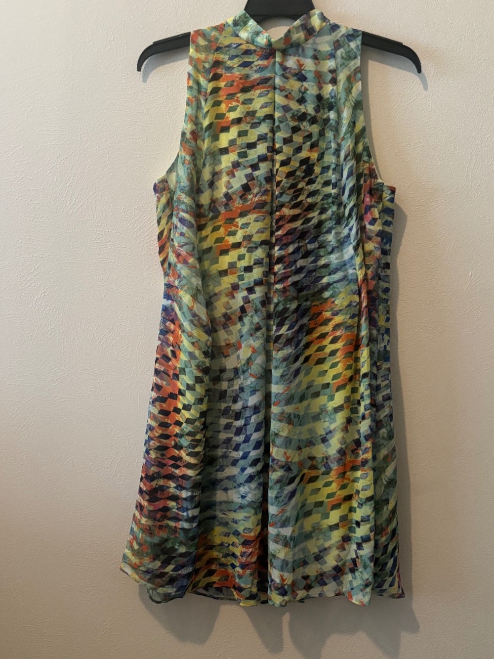 Robbie Bee Women's Printed Mock-Neck Sleeveless A-Line Midi Dress - Size 16W